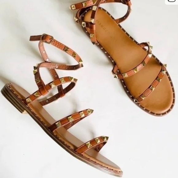 Madden Girl Fairway Studded Gladiator Sandals NWOT - Picture 1 of 6
